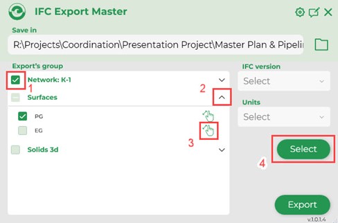 IFC Export Master.  New solution for IFC export