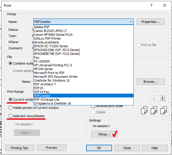 Methods for exporting sheets from Revit to PDF