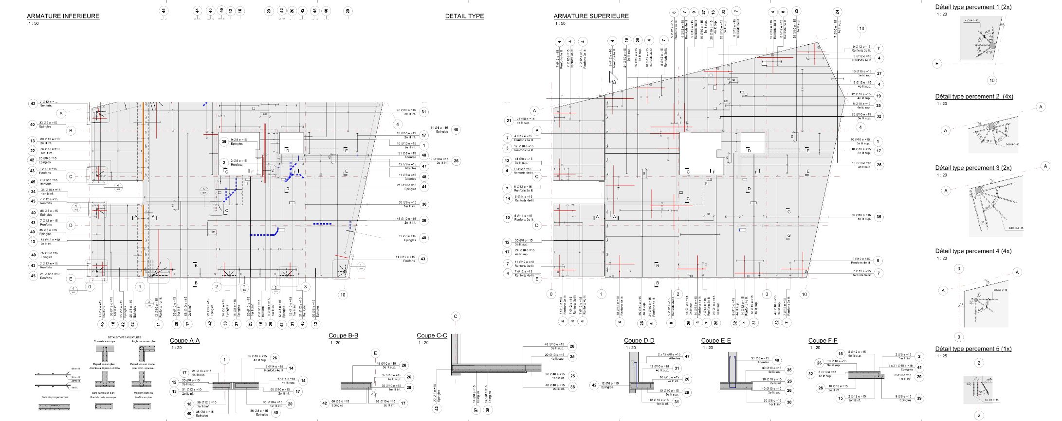 Reinforcement Drawings examples