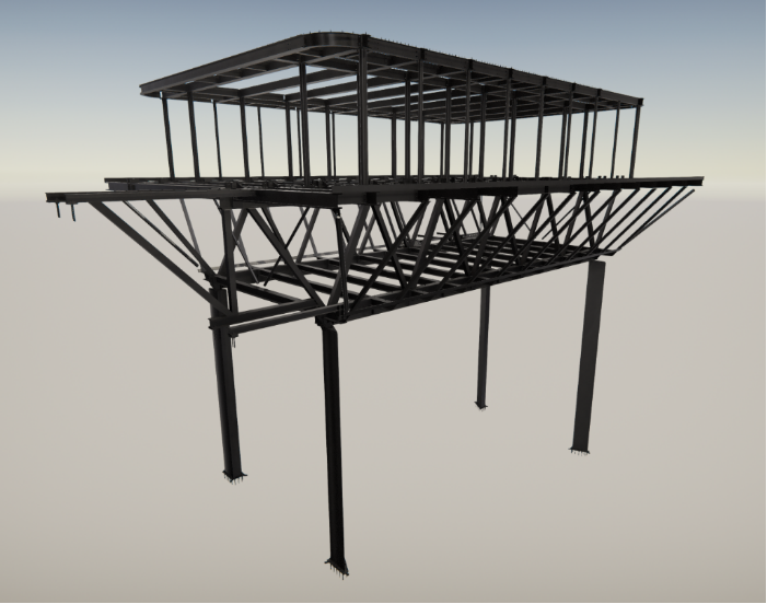 Steel Structural design 40-120 tons