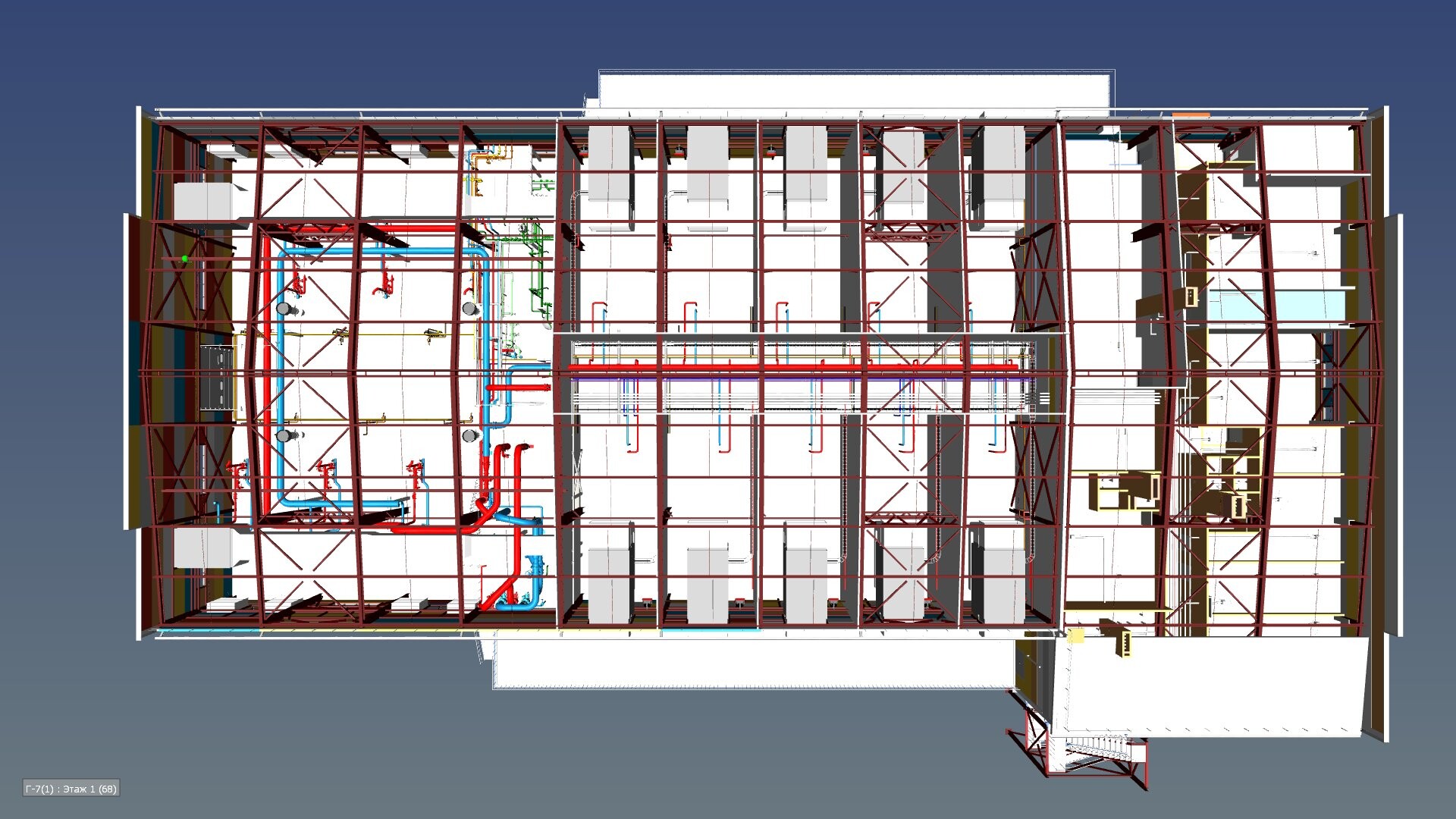 BIM design of a mini-CHP, construction supervision, new distribution ...