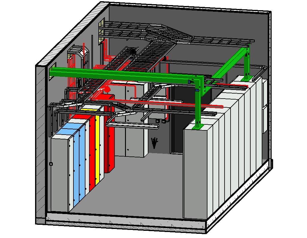 Utility Building Telecom Layout Design and planning electrical network for an Urban Block