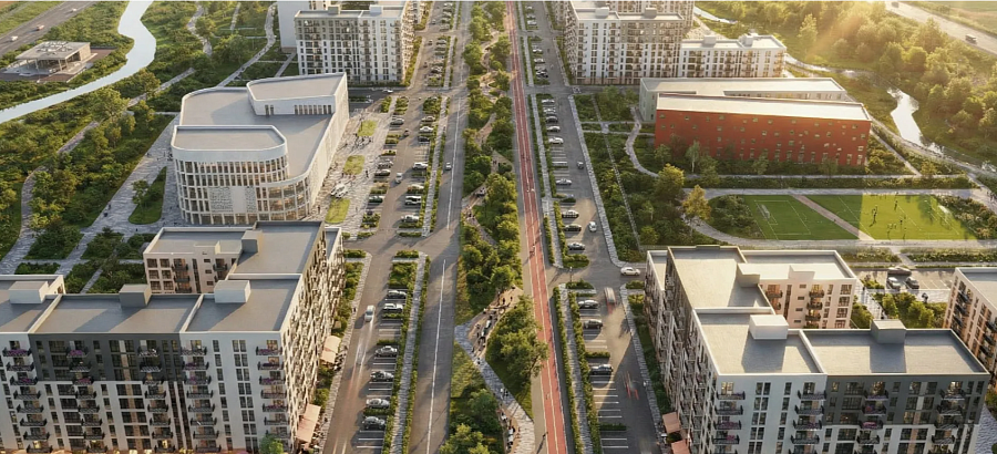 Architectural Concept for a Residential District in Shymkent