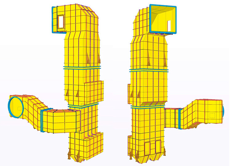 Complex shape Steel design 