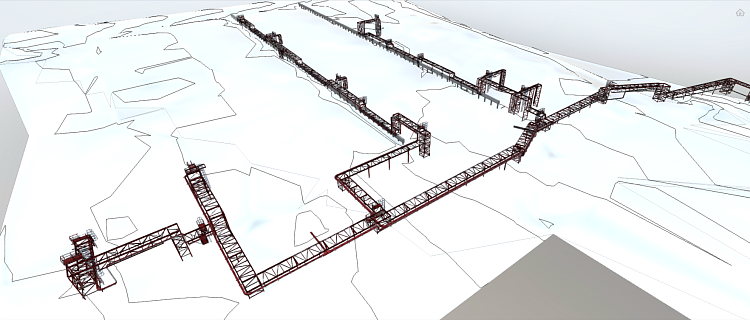 Infrastructure for a northern industrial park 