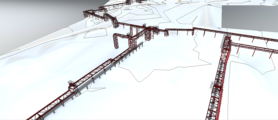 Infrastructure for a northern industrial park