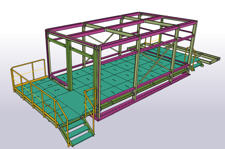 Geluidsisolatiekabine detailering